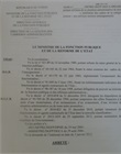 Arrêté de révision de situation administrative 